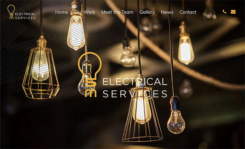 SM Electrical Services website